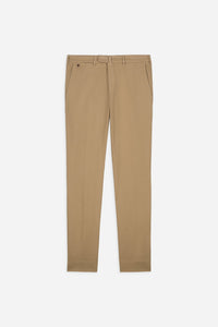 CHINO CHIC GABARDINE DE COTON STRETCH BEIGE GURKHA - BZV3 - BERNARD ZINS