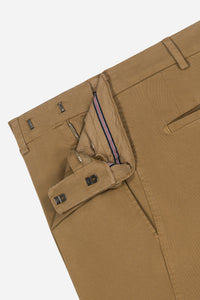 Chino chic gabardine de coton stretch beige kasaï - BZV3 - BERNARD ZINS