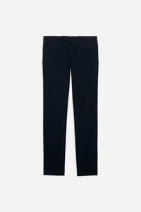 Chino chic gabardine de coton stretch bleu encre - BZV3 - BERNARD ZINS