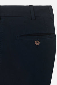 Chino chic gabardine de coton stretch bleu encre - BZV3 - BERNARD ZINS