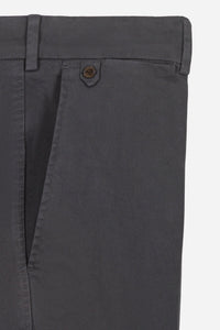 Chino gabardine de coton stretch ardoise - BZV3 - BERNARD ZINS