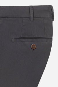 Chino gabardine de coton stretch ardoise - BZV3 - BERNARD ZINS