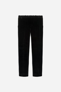 Pantalon coton velours grosses côtes stretch noir - BZV2 - BERNARD ZINS