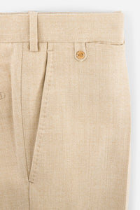 Pantalon de laine chiné beige crème - BZV3 PF - BERNARD ZINS