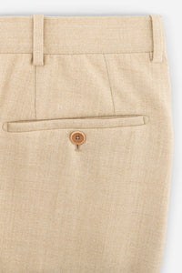 Pantalon de laine chiné beige crème - BZV3 PF - BERNARD ZINS