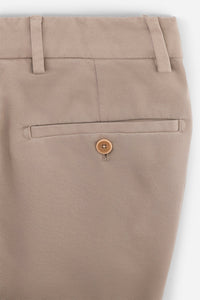 Pantalon en gabardine de coton beige - BAC J - BERNARD ZINS