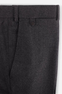 Pantalon flanelle laine voyage gris anthracite - BZV3 - BERNARD ZINS