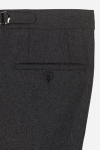 Pantalon flanelle laine voyage gris ardoise - BZV3 - BERNARD ZINS