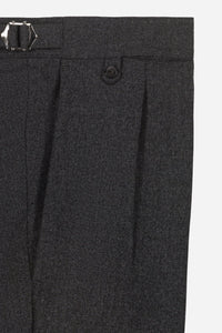 Pantalon flanelle laine voyage gris ardoise - BZV3 - BERNARD ZINS