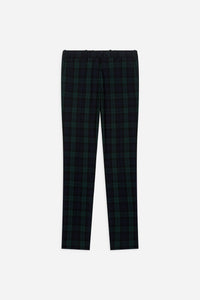 PANTALON LAINE FANTAISIE TARTAN BLACKWATCH - BZV3 - BERNARD ZINS