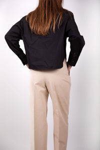 Pantalon Rebecca coupe droite en coton biologique - BERNARD ZINS