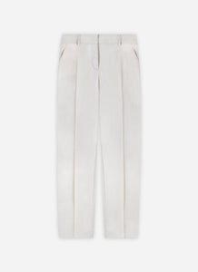 Pantalon slim Socoa en satin de coton stretch galet - BERNARD ZINS