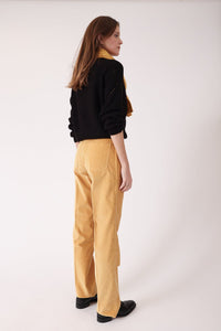 Pantalon velours mille raies GASTON - Jaune - BERNARD ZINS