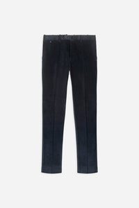 Pantalon velours stretch mille raies bleu nuit - BZV3 - BERNARD ZINS